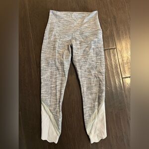 lululemon athletica Gray and White Leggings